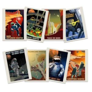 NASA Job Advert Poster - 8 Pack || The Space Tester